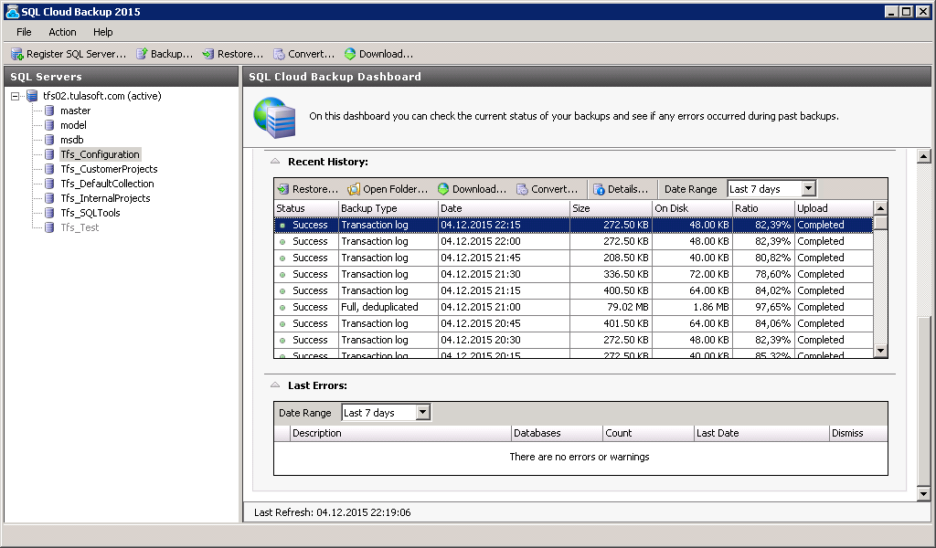 SQL Cloud Backup